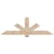 Ekena Millwork Kennewick Smooth Timber Gable Bracket, Douglas Fir, 72"W x 24"H x 5 1/2"D x 5 1/2"F, 8/12 Pitch GBW072X24X0606KEN00SDF - alternate 1